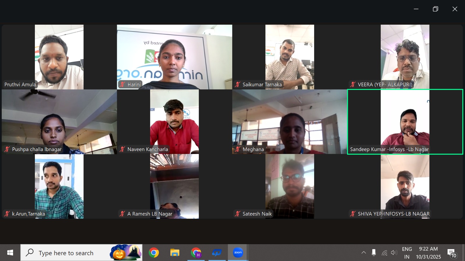 Morning Call Zoom Meeting