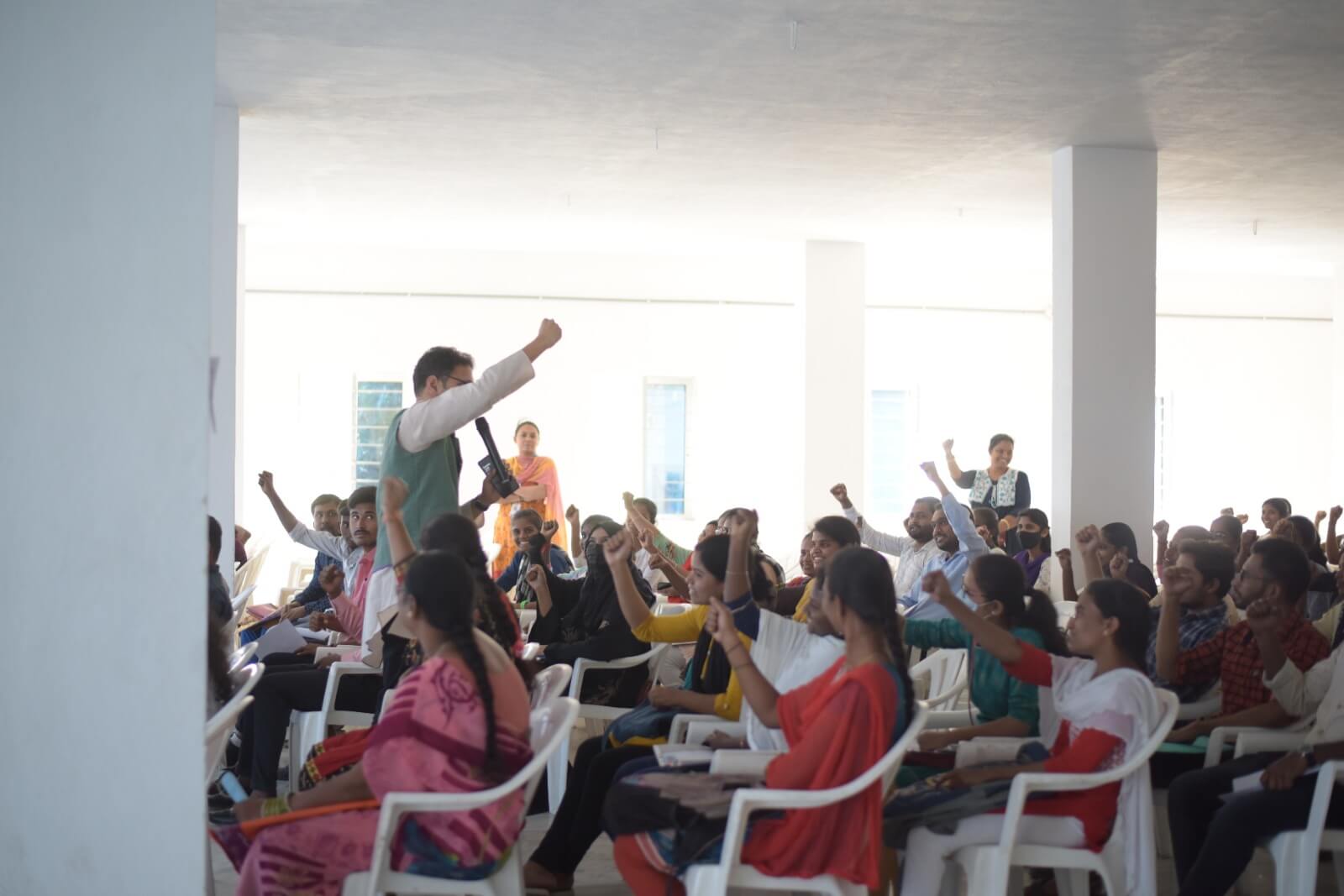 Youth participating in Nirmaan Impact Hiring Program in Telangana