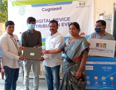 Distributed 250 Tablets and 17 Laptops to ZPHS Jagathgiri nagar