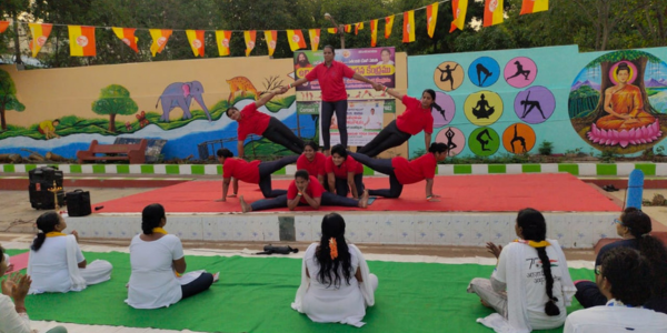 TMF Nirmaan Smart Center Marks International Yoga Day with Joyful Celebrations
